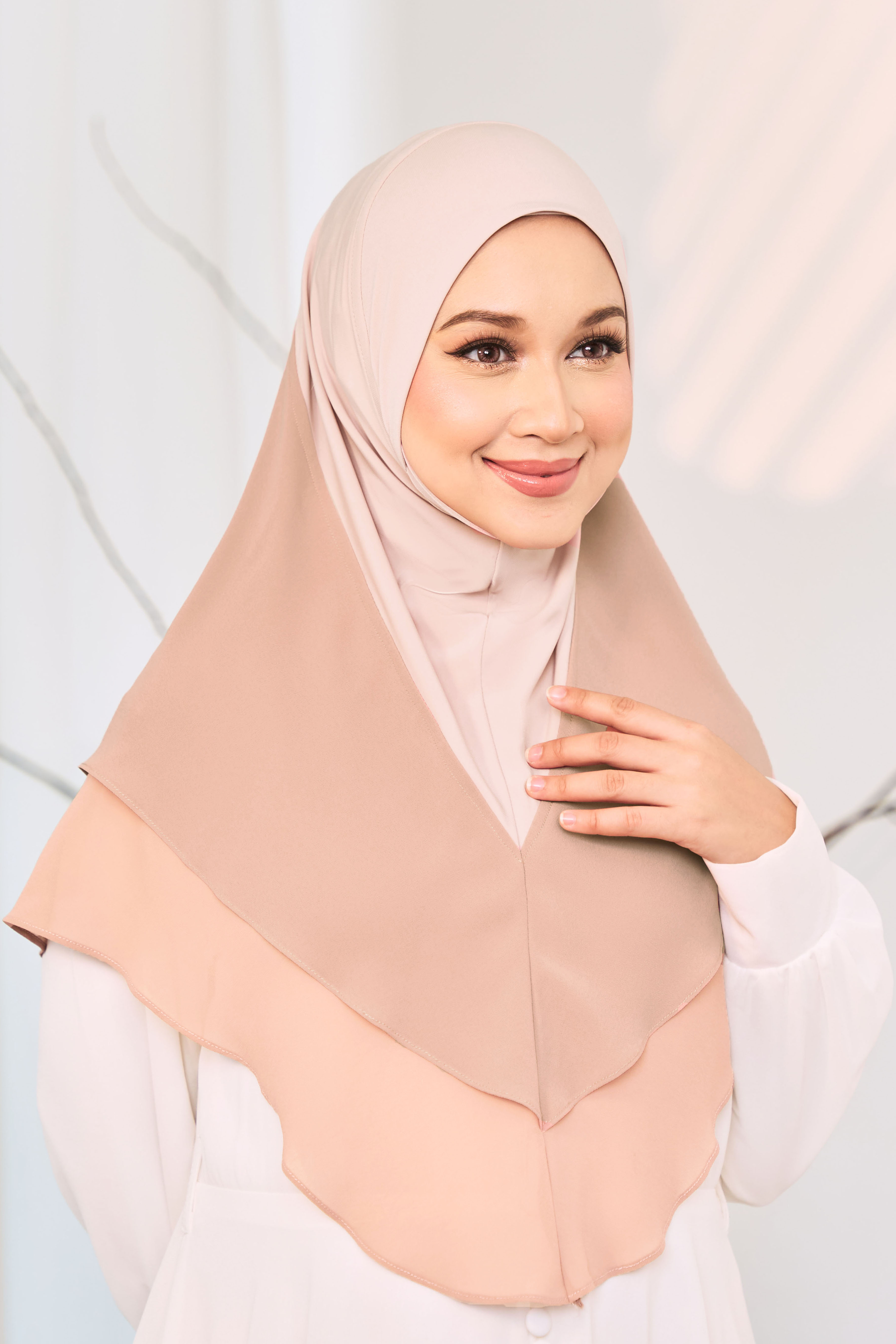 WARDA Tudung Sarung in Dusty Pink